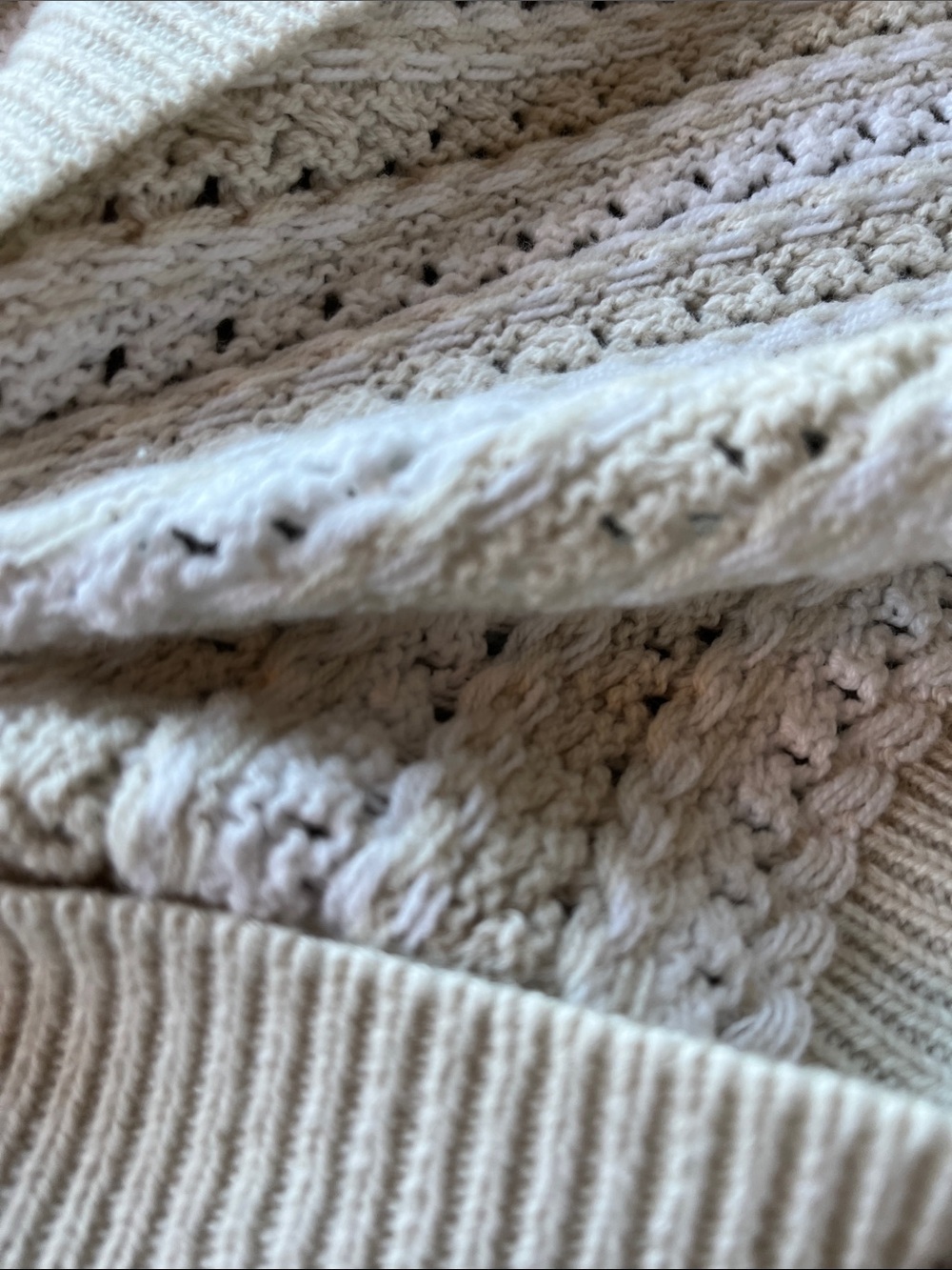 Universal Thread Cream Cropped Open-Knit Button Cardigan - Picture 5 of 5